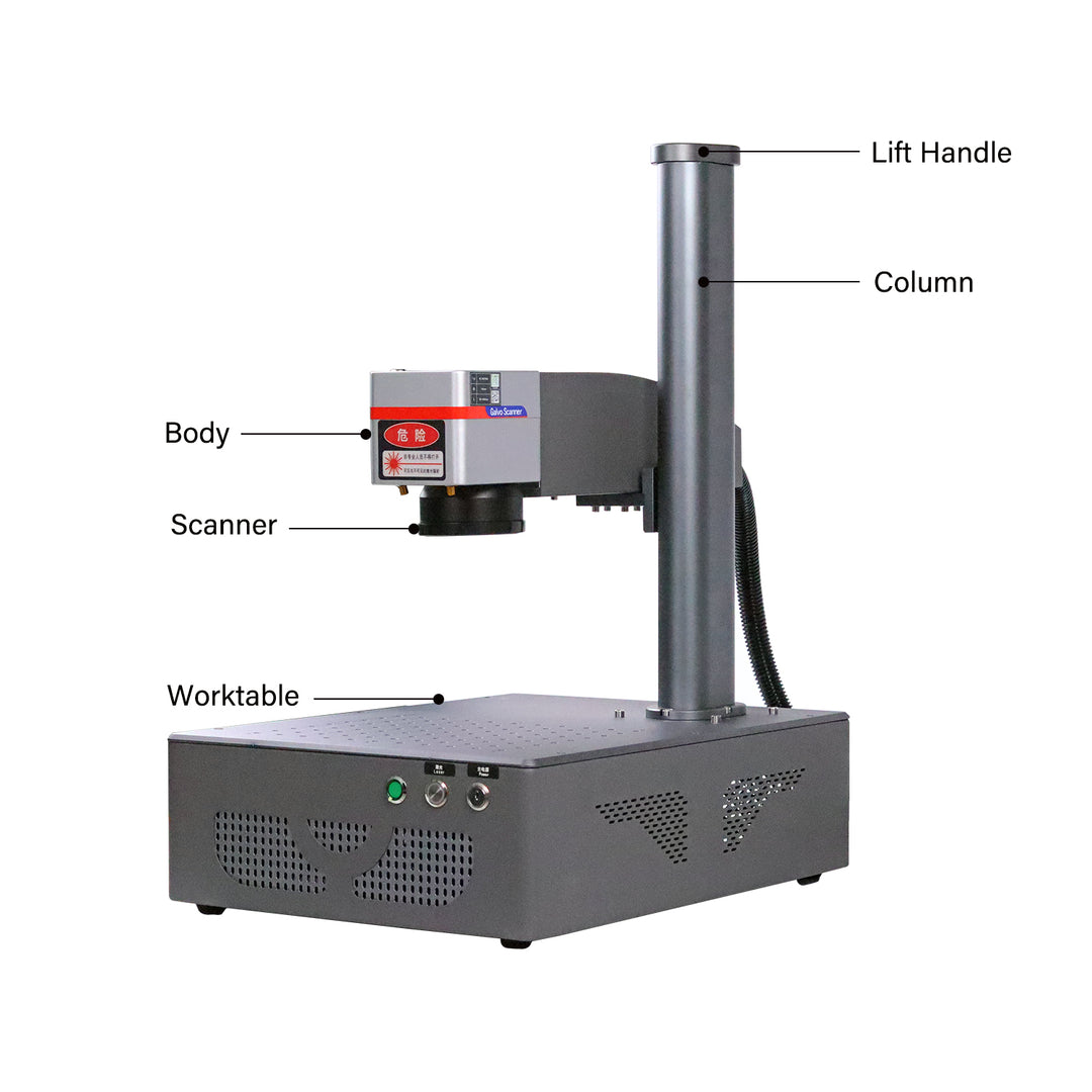 Portable Desktop Laser Marking Machine20W/30W/50W/ With Working Size100/175/200mm